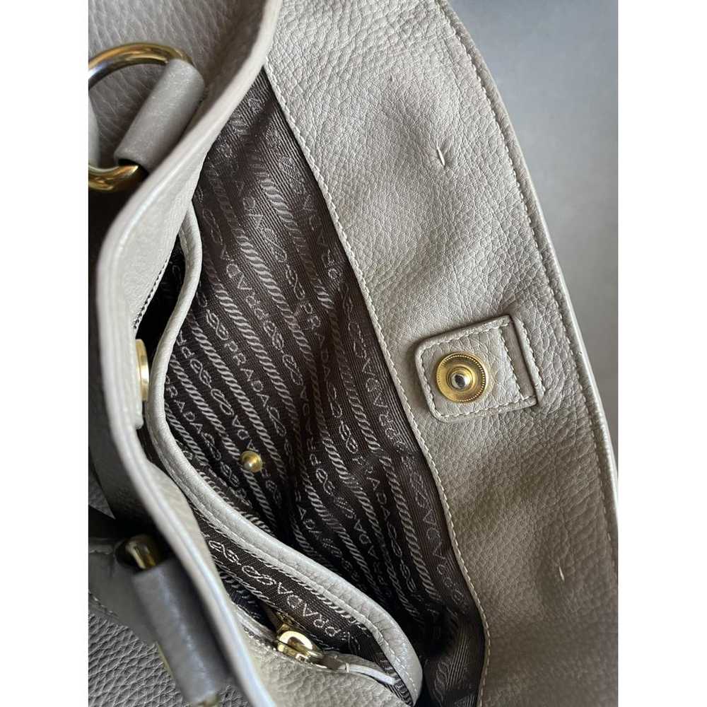 Prada Bibliothèque leather tote - image 5