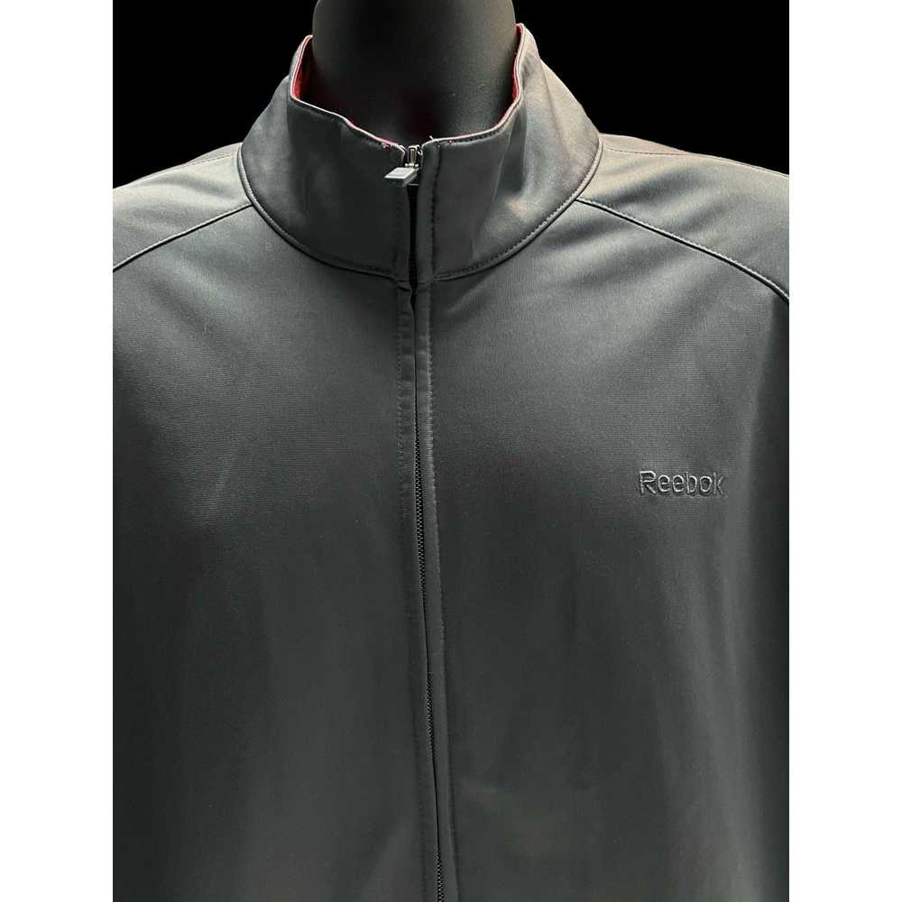 Reebok Reebok Activewear Gray Jacket With Red Str… - image 3