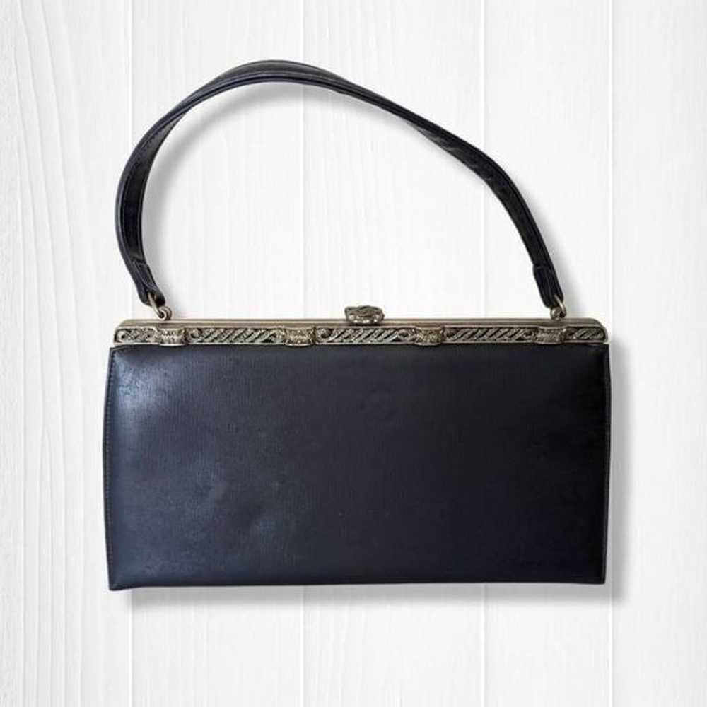 Vintage Theodor California Handbag Navy Blue Purs… - image 2