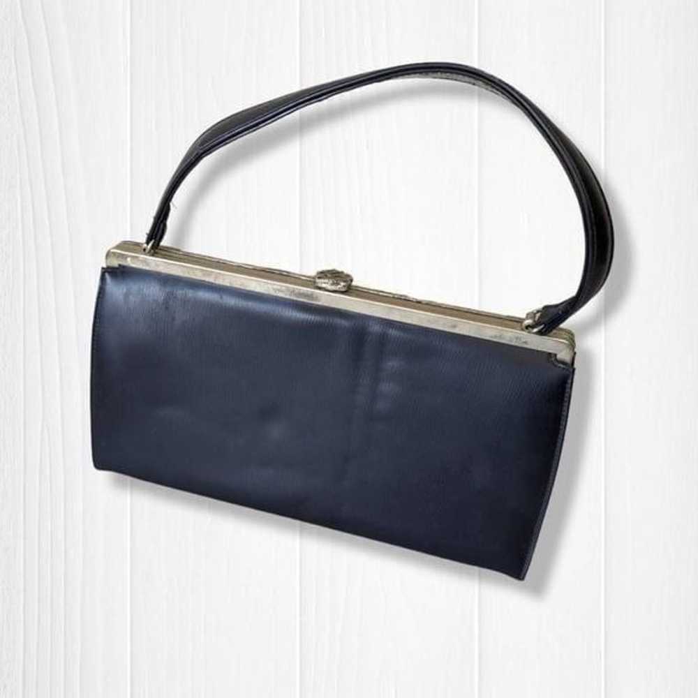 Vintage Theodor California Handbag Navy Blue Purs… - image 4