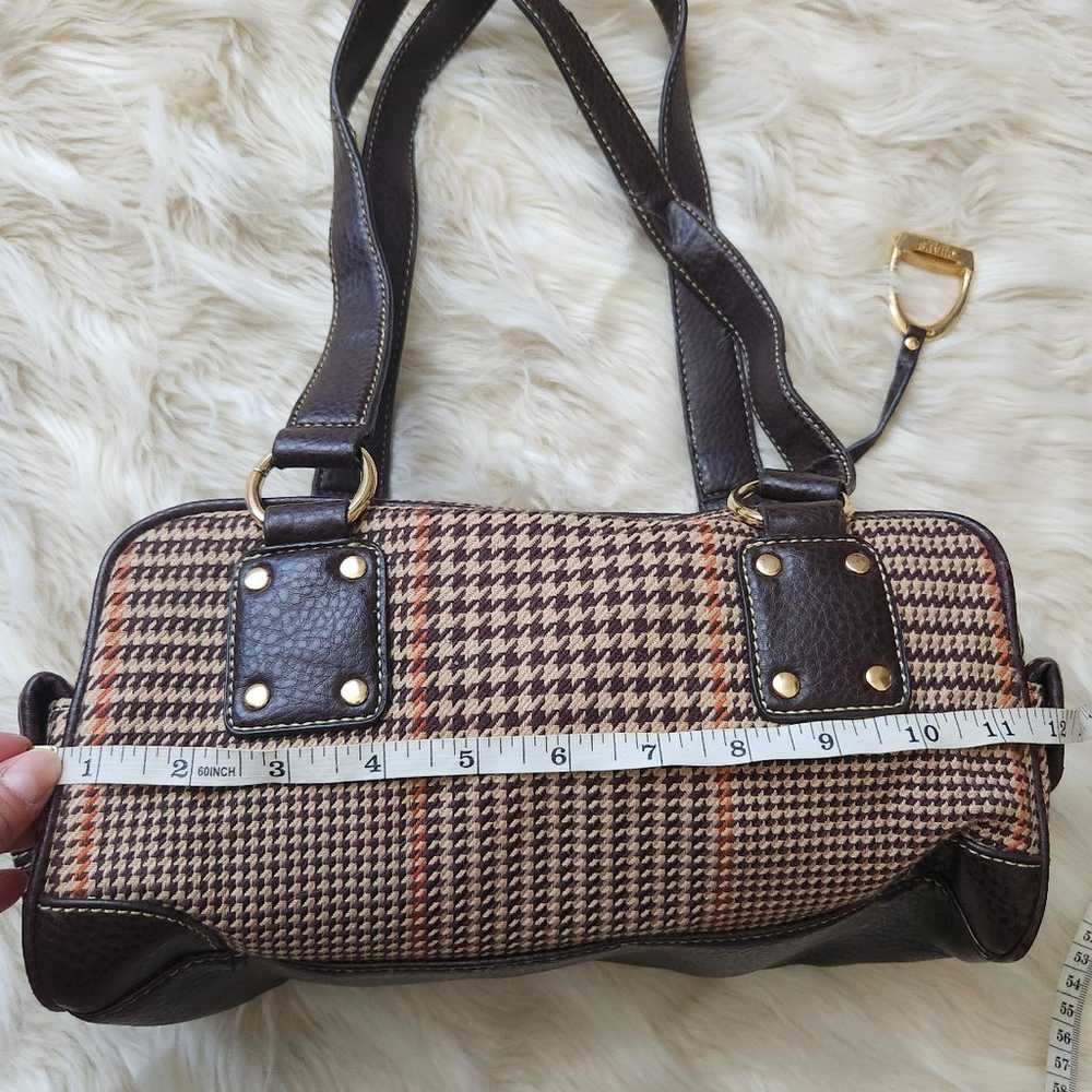 Vintage shaps shoulder bag leather and canvas - image 11