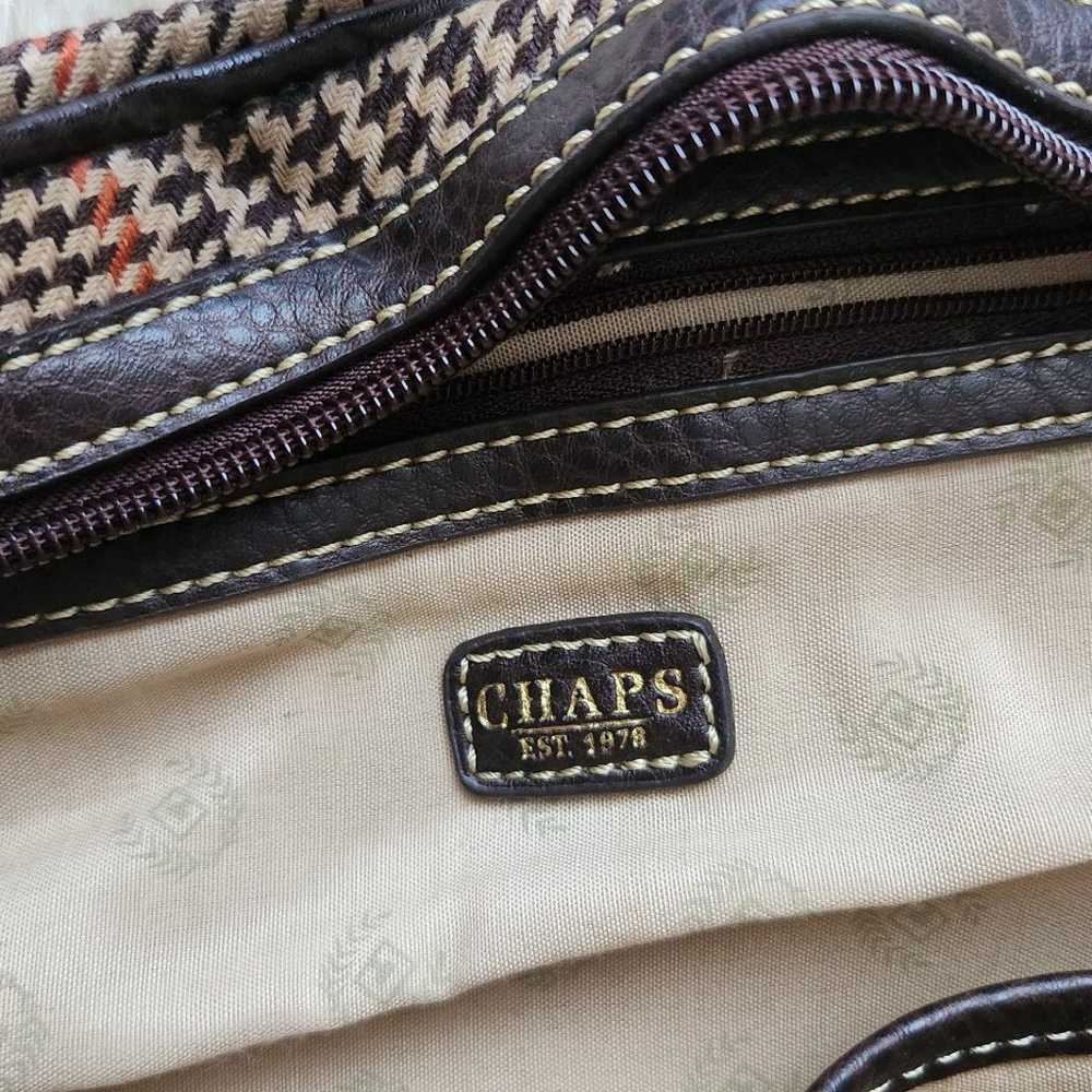 Vintage shaps shoulder bag leather and canvas - image 12