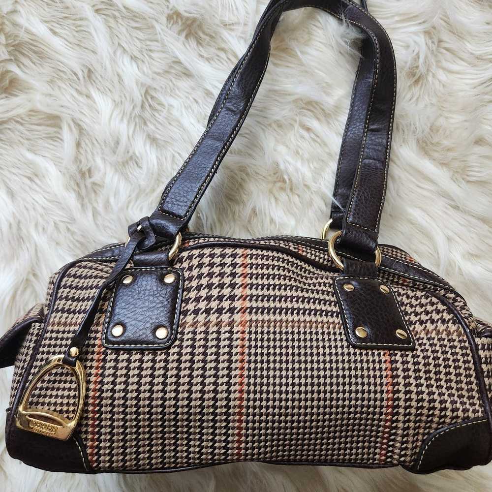 Vintage shaps shoulder bag leather and canvas - image 6