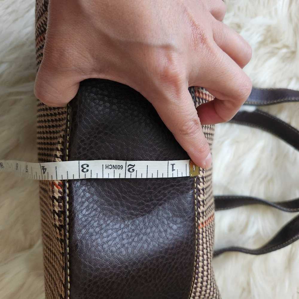 Vintage shaps shoulder bag leather and canvas - image 9