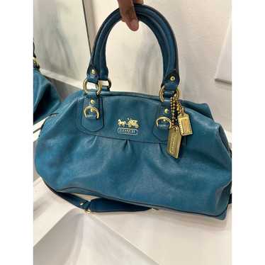 Coach Vintage Ashley Teal Leather Satchel - image 1