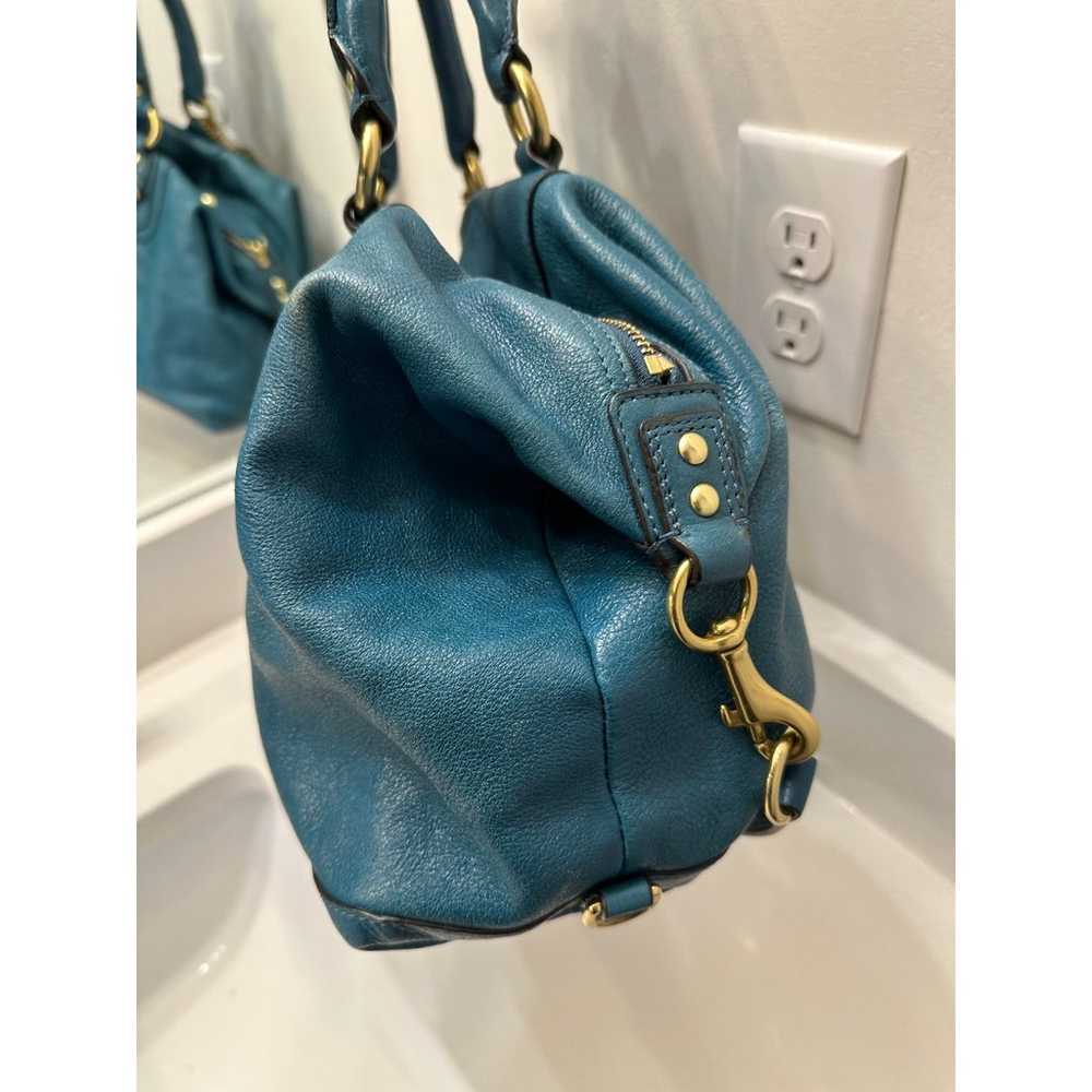 Coach Vintage Ashley Teal Leather Satchel - image 3