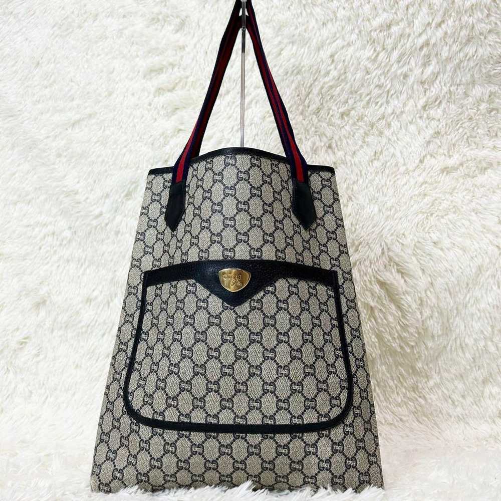 Excellent Condition Gucci Tote Bag GG Plus Sherry… - image 2