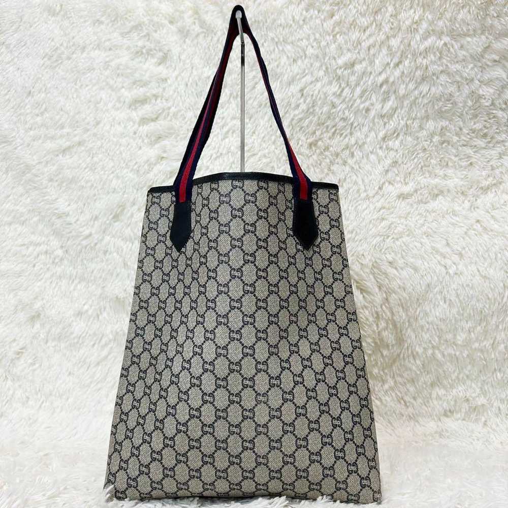 Excellent Condition Gucci Tote Bag GG Plus Sherry… - image 3