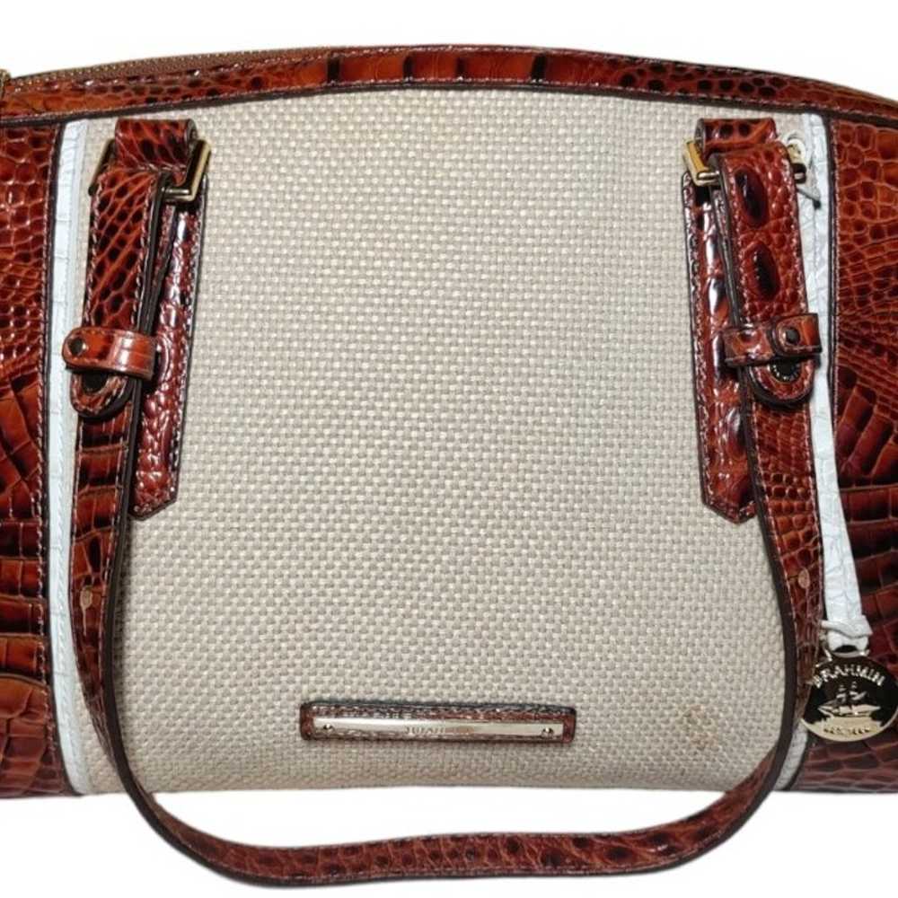 Brahmin Alice Duxbury Croc Embossed Shoulder Bag - image 3