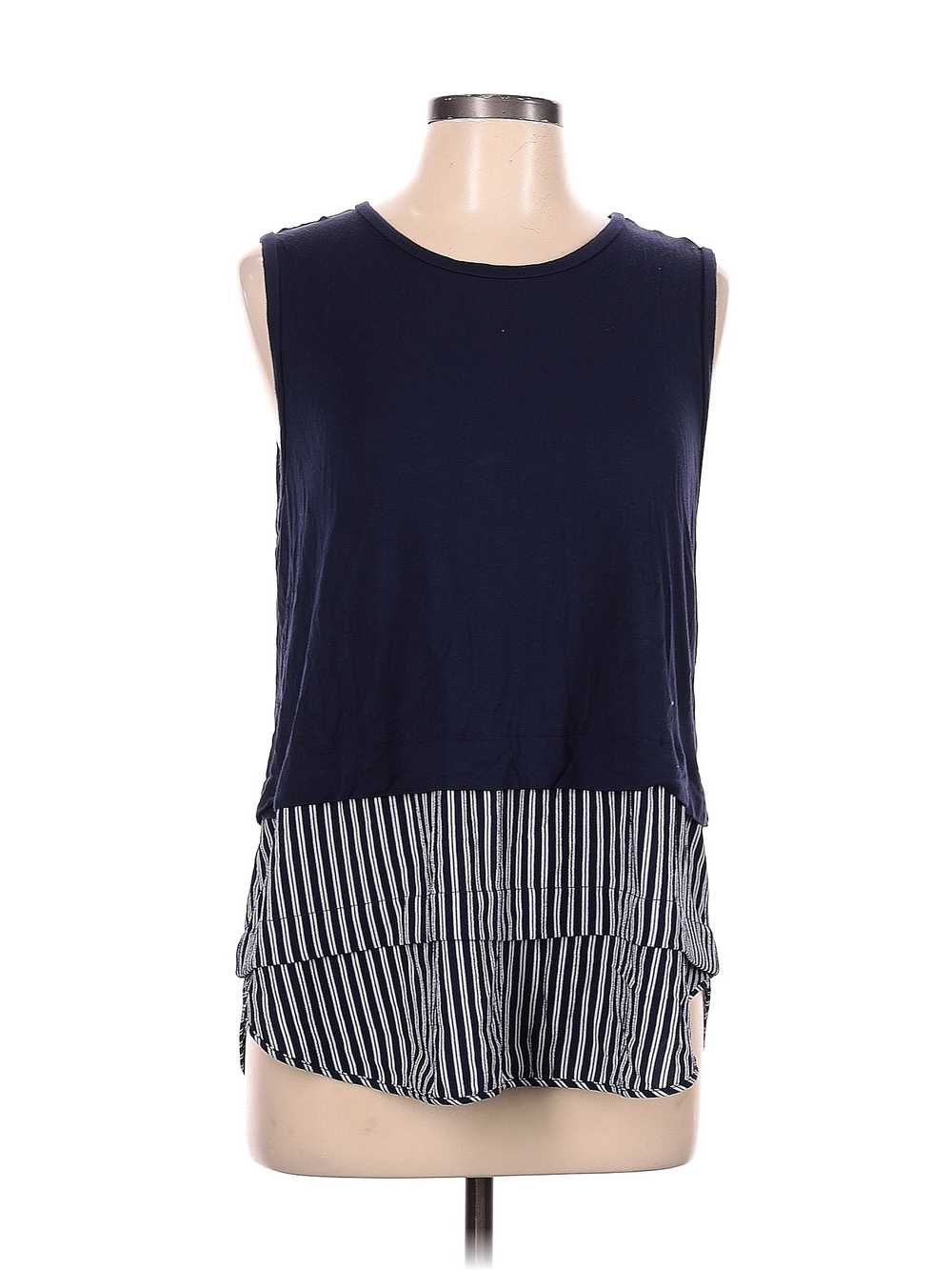 MICHAEL Michael Kors Women Blue Sleeveless Top L - image 1