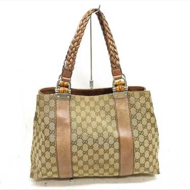 Gucci GG Canvas Bamboo Bar Vintage