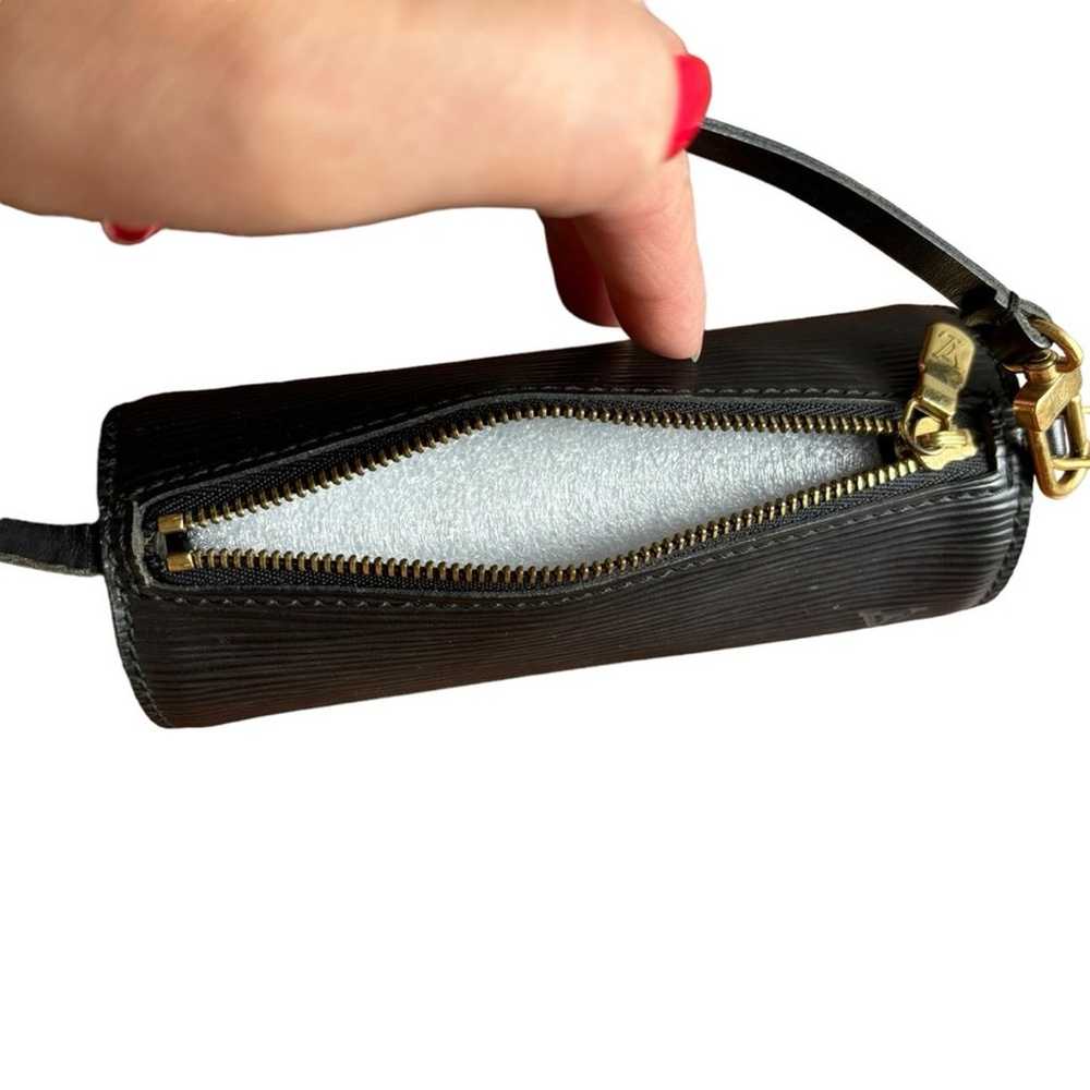 Louis Vuitton Black Epi Papillon Mini Pouch - image 8