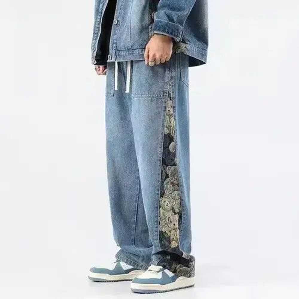 Japanese Brand × Jean × Streetwear Y2K Hiphop Ela… - image 2