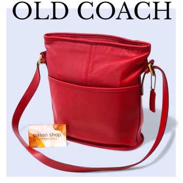 ♦️ COACH Old Coach Leather Shoulder Bag USA Vintag