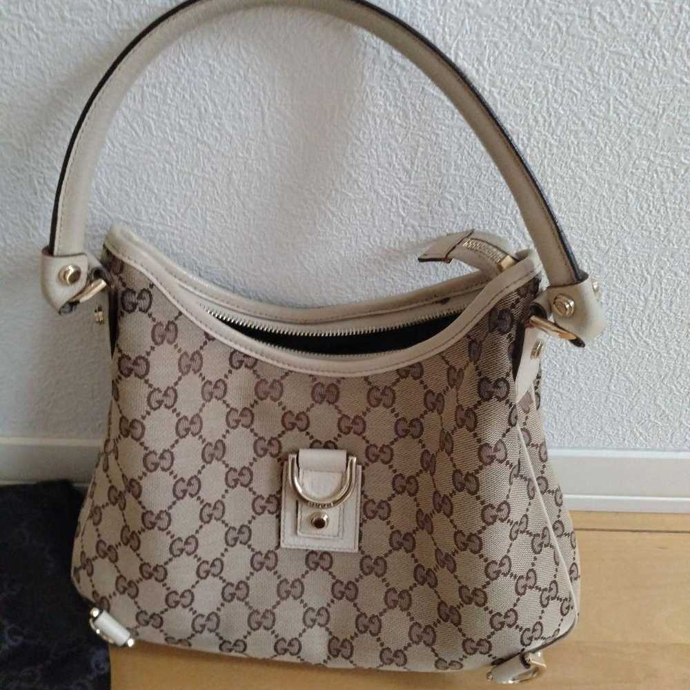 Gucci Ladies Shoulder Bag One-shoulder Canvas wit… - image 2