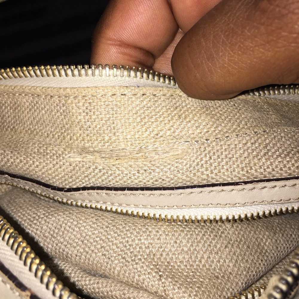 GUCCI SUEDE GG MONOGRAM MEDIUM BAG RARE CLUTCH BAG - image 12