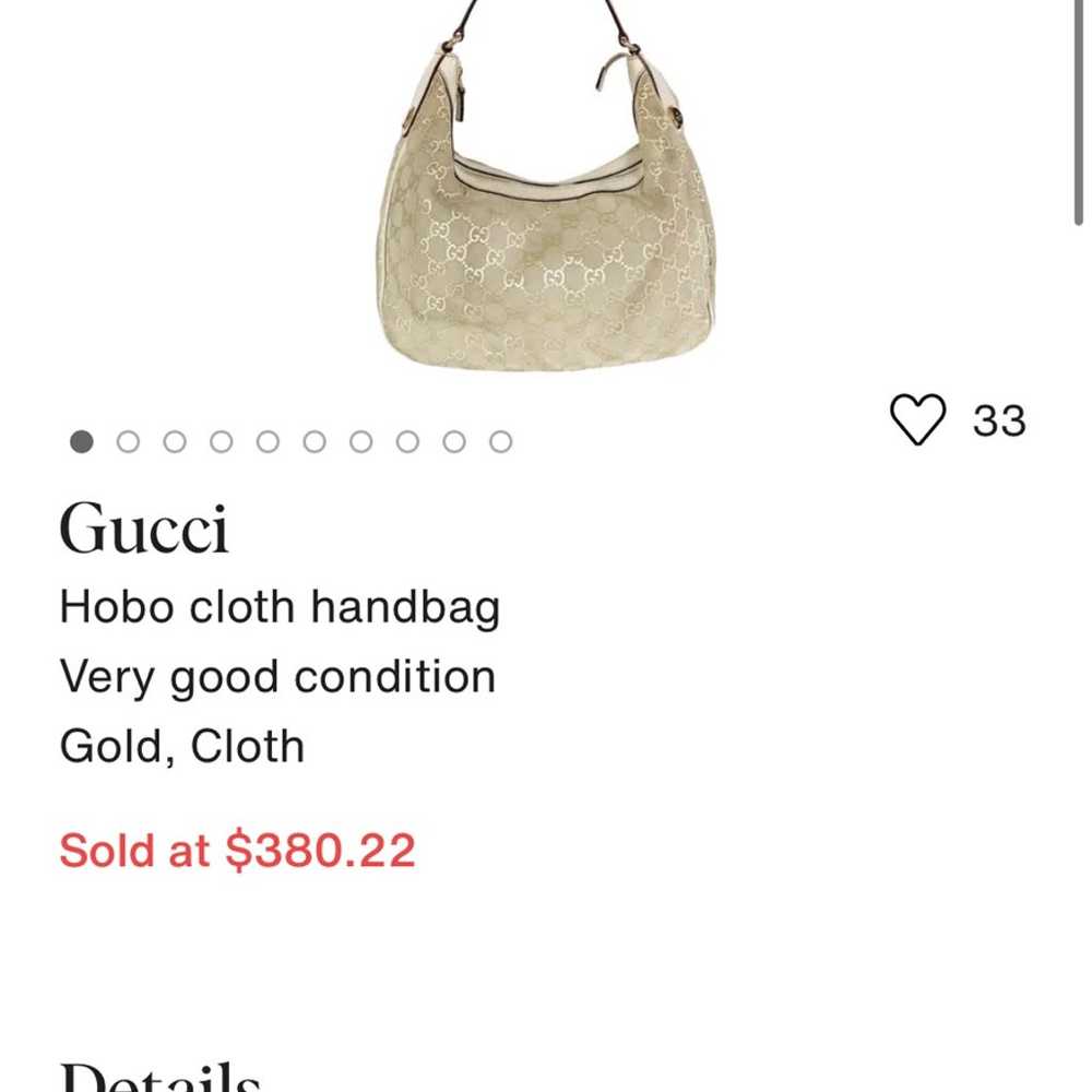 GUCCI SUEDE GG MONOGRAM MEDIUM BAG RARE CLUTCH BAG - image 1