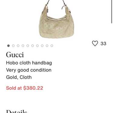 GUCCI SUEDE GG MONOGRAM MEDIUM BAG RARE CLUTCH BAG - image 1