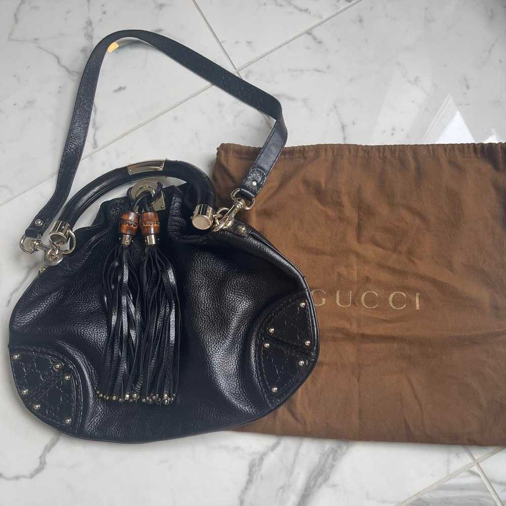 GUCCI Black Leather Bag with Storage Bag Included. - image 1