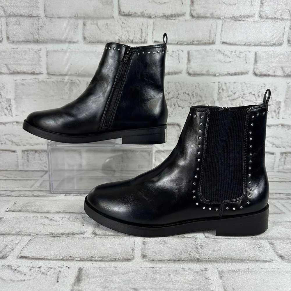 【ZARA kids】Studded Black Side Gore Boots 24cm - image 3