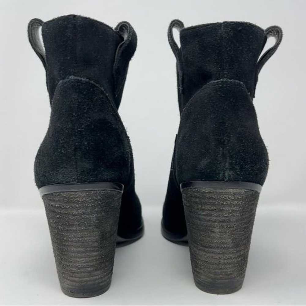 Vince Camuto Hadrian Leather Ankle Booties Black … - image 11