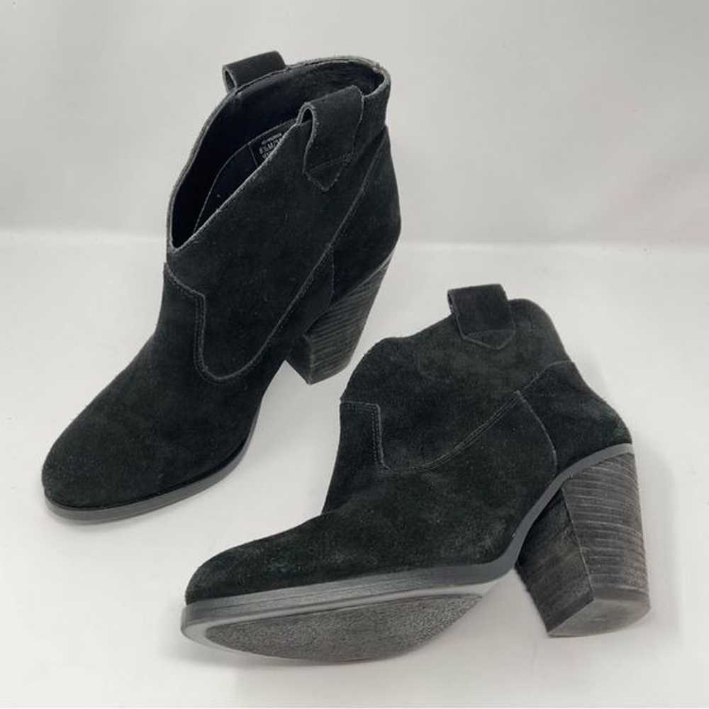 Vince Camuto Hadrian Leather Ankle Booties Black … - image 12