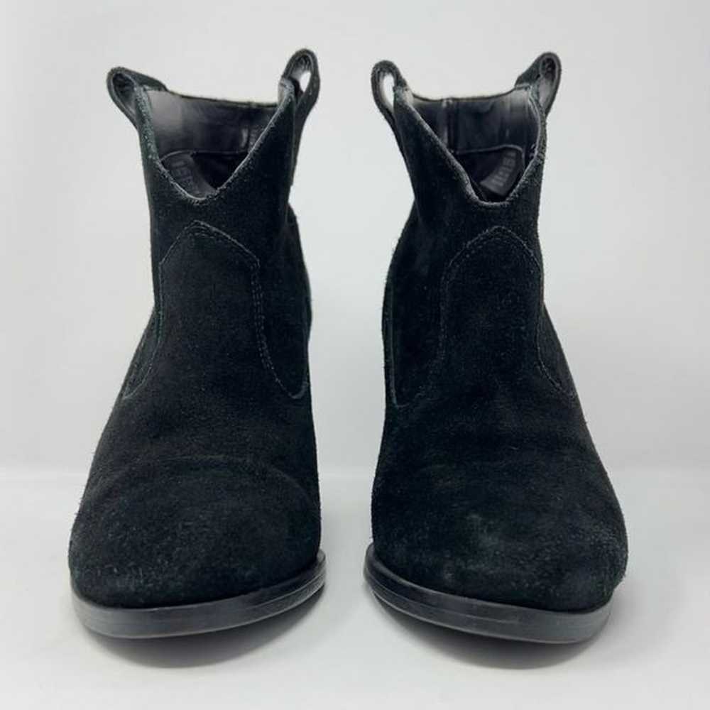 Vince Camuto Hadrian Leather Ankle Booties Black … - image 3