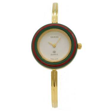 Gucci Gucci Gucci Gold Plated Quartz Change Bezel… - image 1