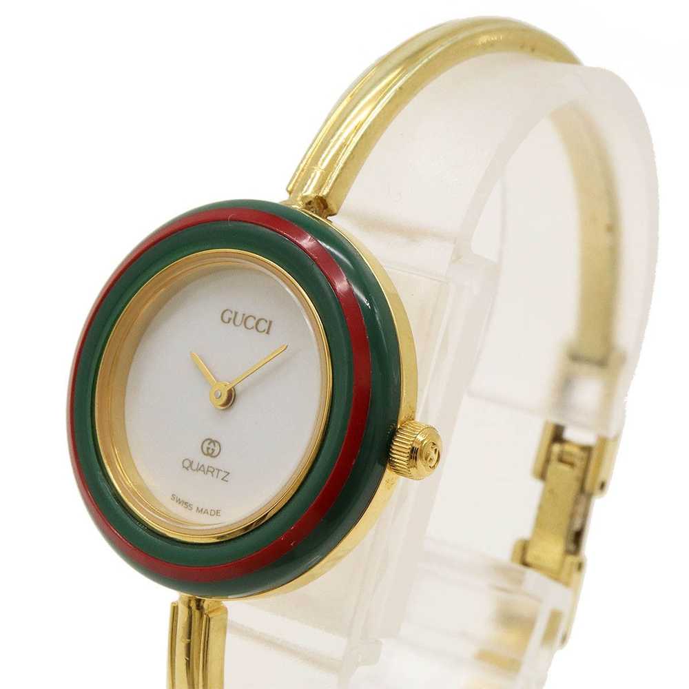 Gucci Gucci Gucci Gold Plated Quartz Change Bezel… - image 6