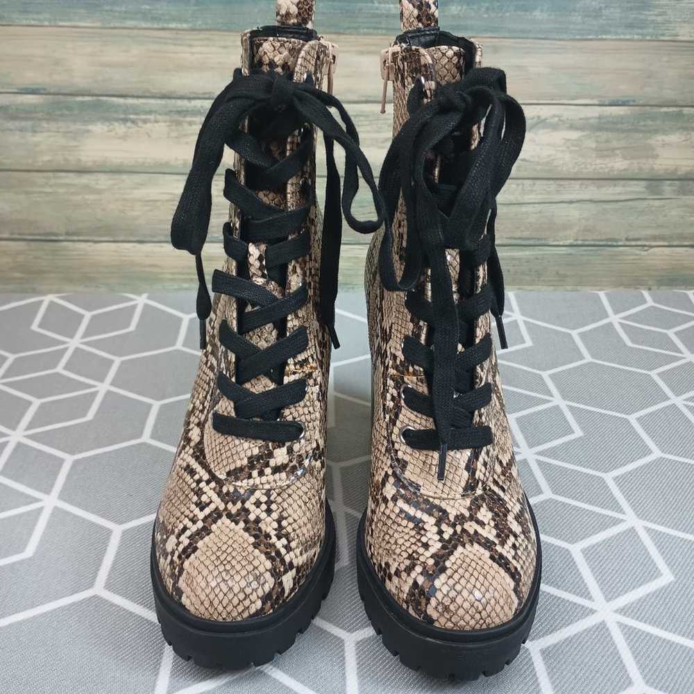 Steve Madden Boots Size 7 1/2 snake skin Animal p… - image 2