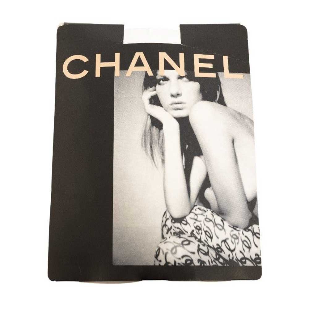 Chanel Chanel Chanel Block Check Coco Mark Tights… - image 1