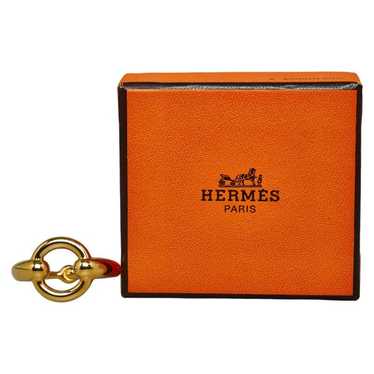 Hermes Hermes Hermes Gold Plated Scarf Ring Metal… - image 1