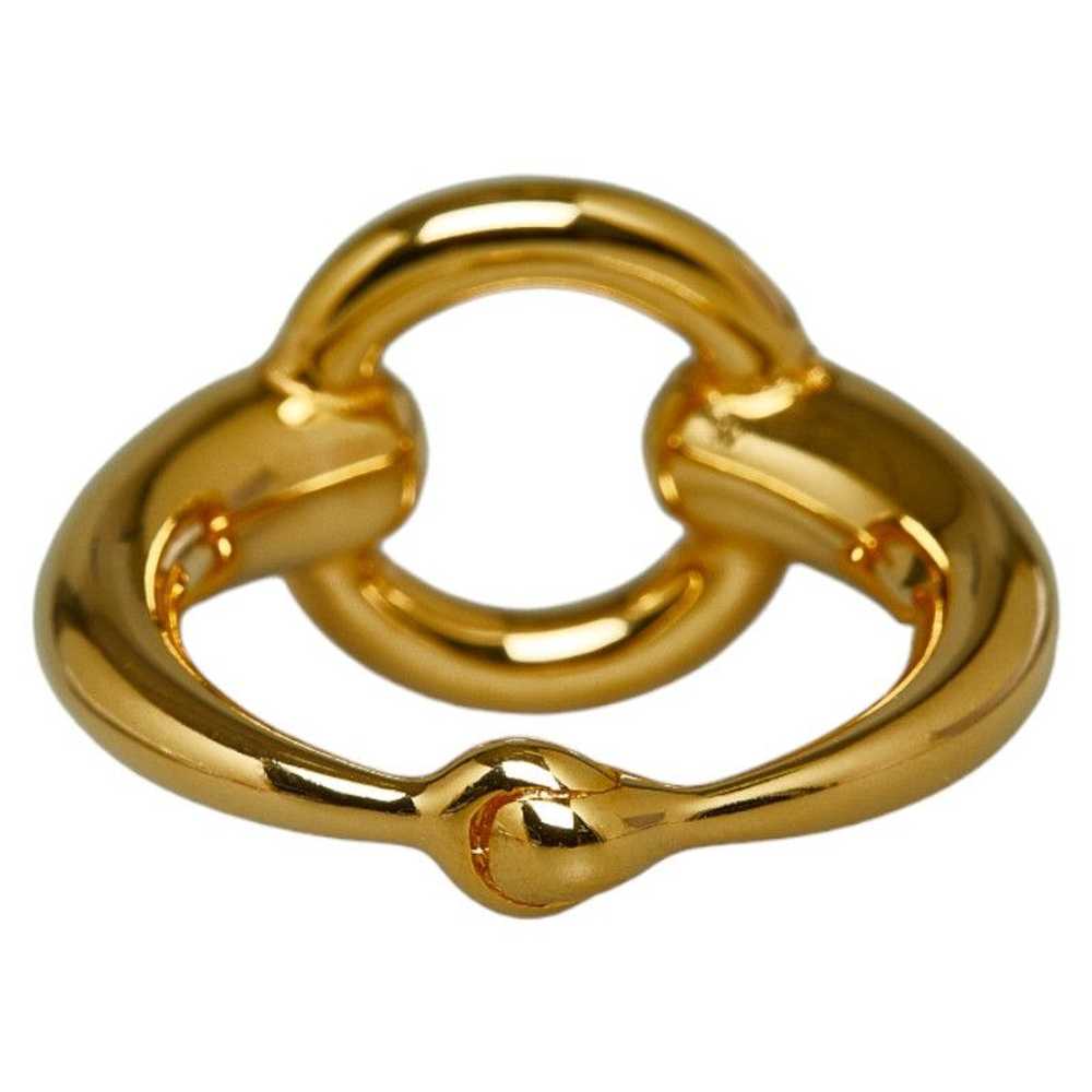 Hermes Hermes Hermes Gold Plated Scarf Ring Metal… - image 4