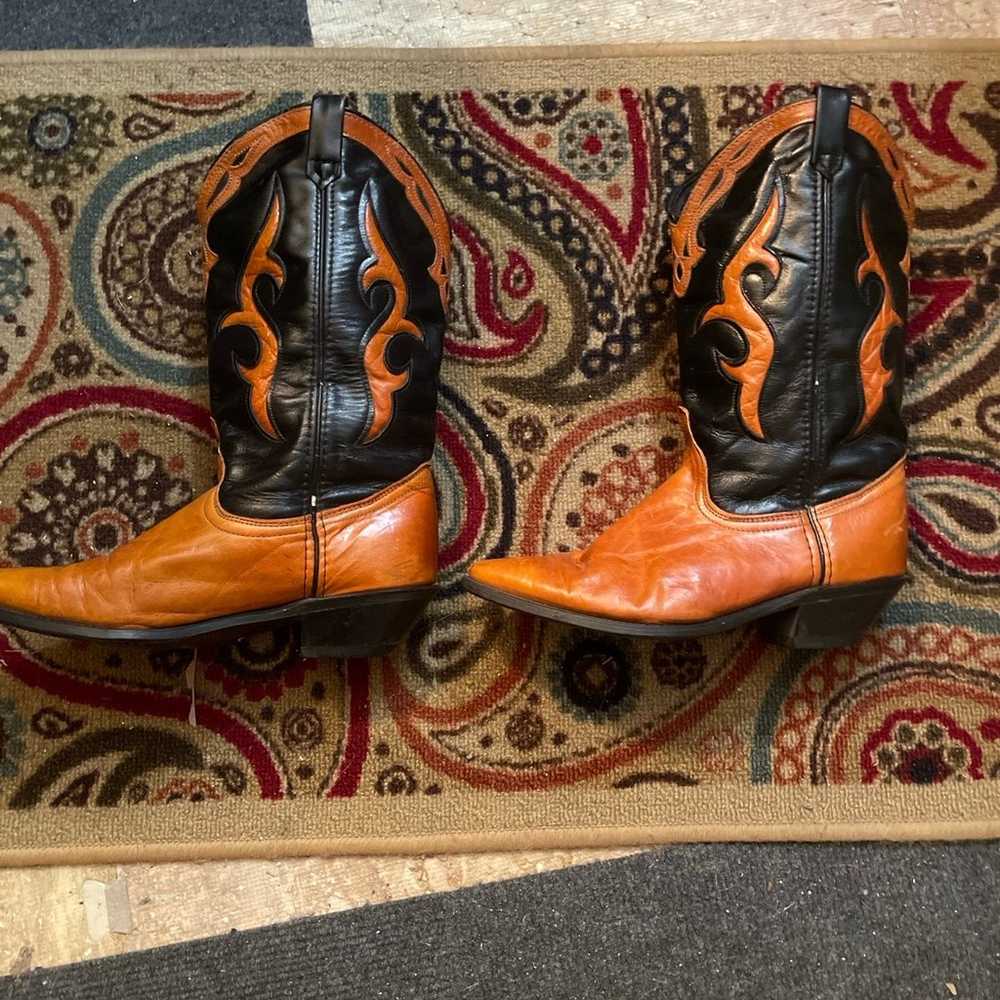 dingo leather cowboy boots - image 1