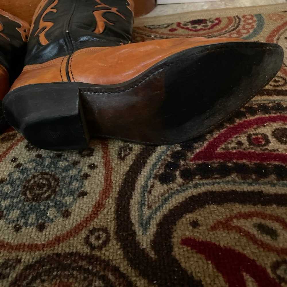 dingo leather cowboy boots - image 6