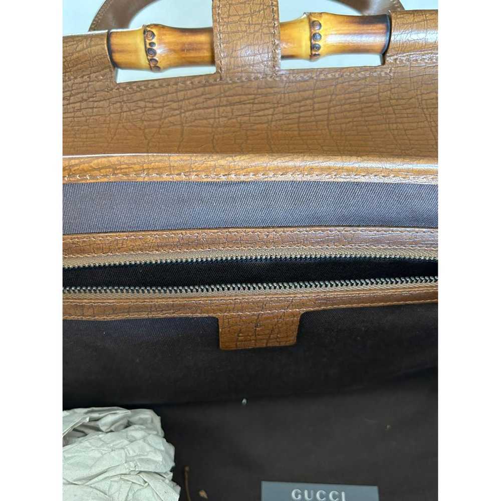 Gucci Bamboo Bullet cloth handbag - image 7