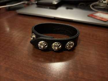 Chrome Hearts Chrome Hearts Leather Snap Bracelet - image 1