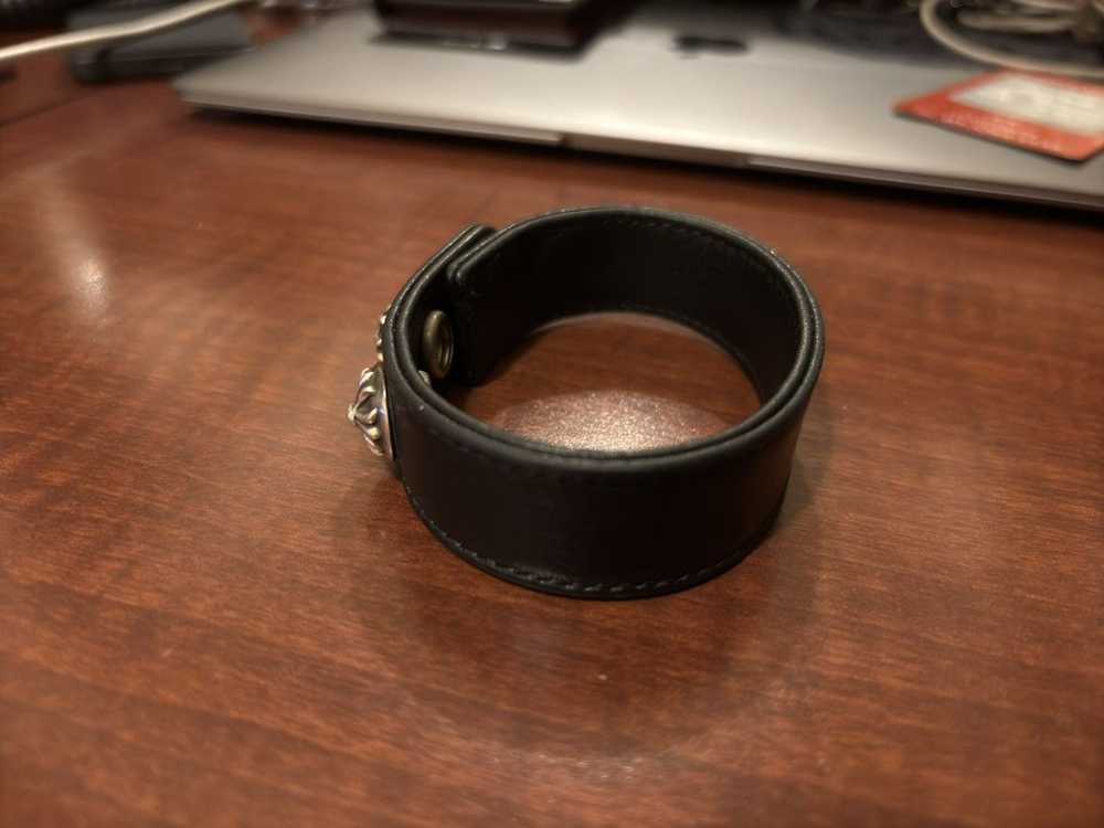 Chrome Hearts Chrome Hearts Leather Snap Bracelet - image 2