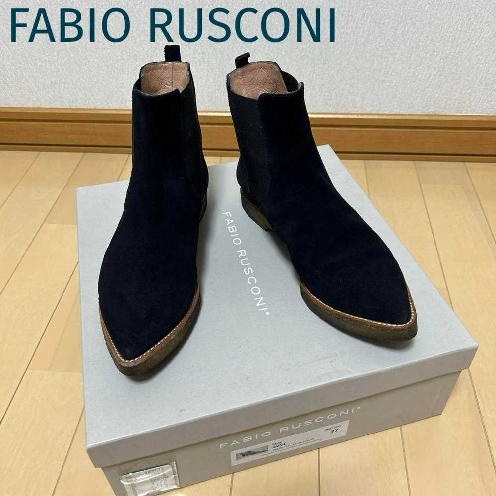 FABIO RUSCONI Suede Side Gore Short Boots - image 1