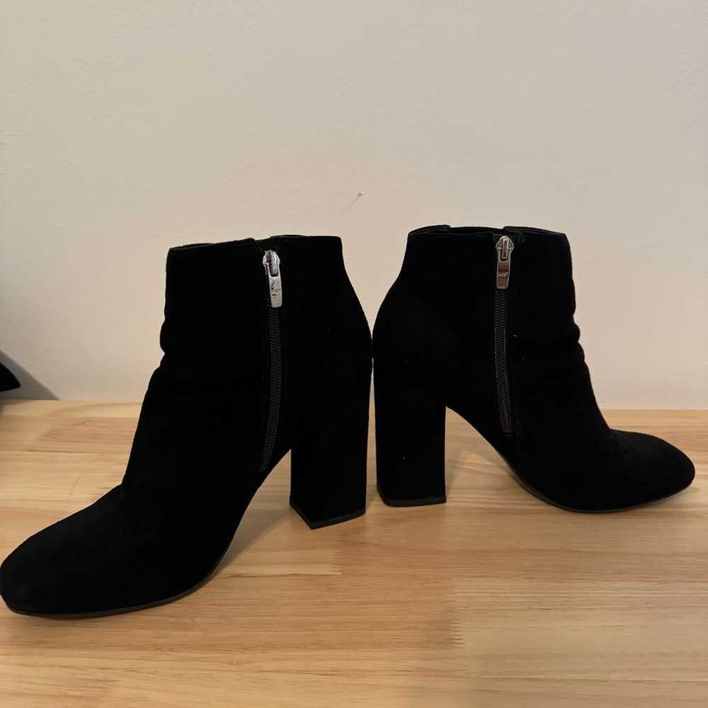 Ankle booties marc fisher size 9 black suade - image 2