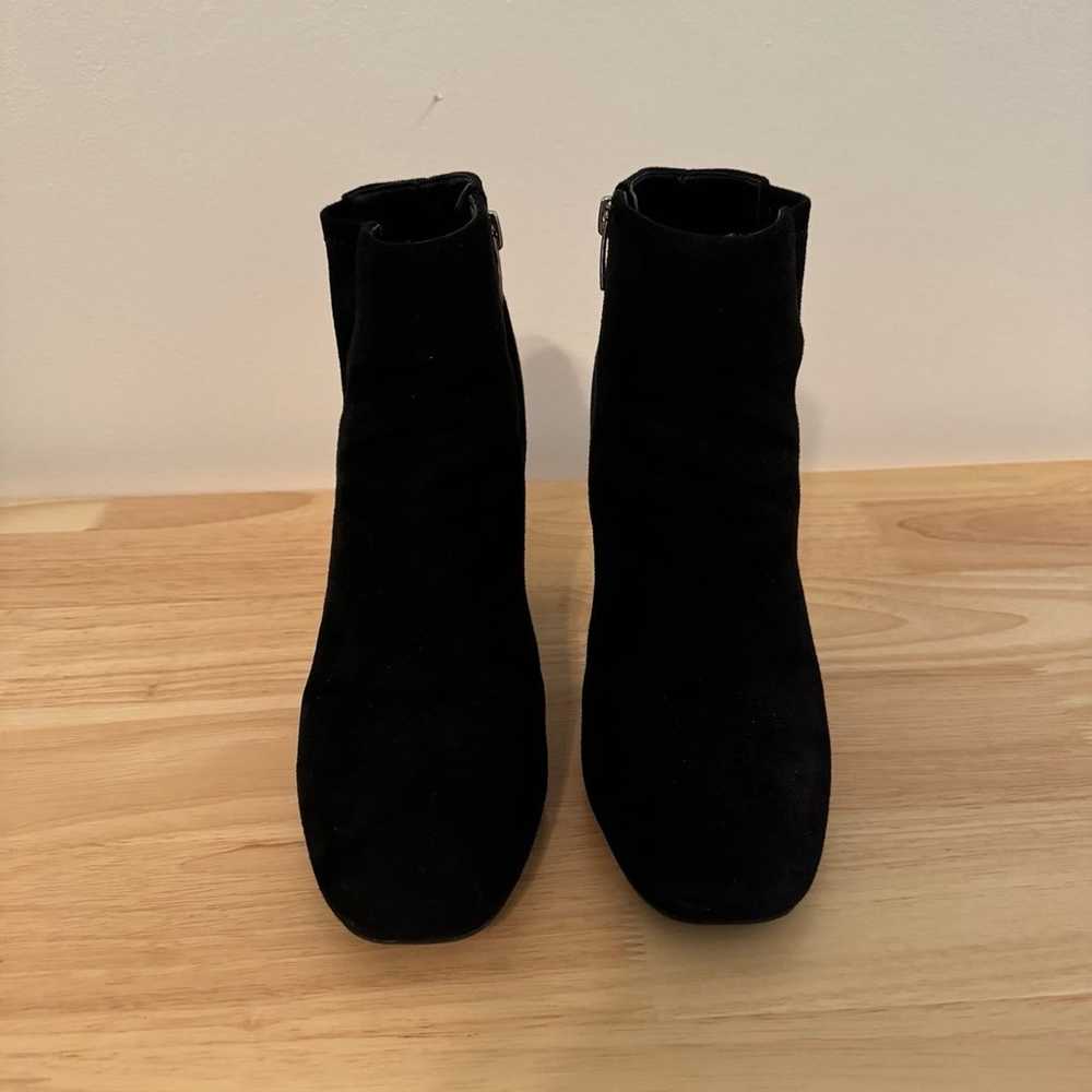 Ankle booties marc fisher size 9 black suade - image 5