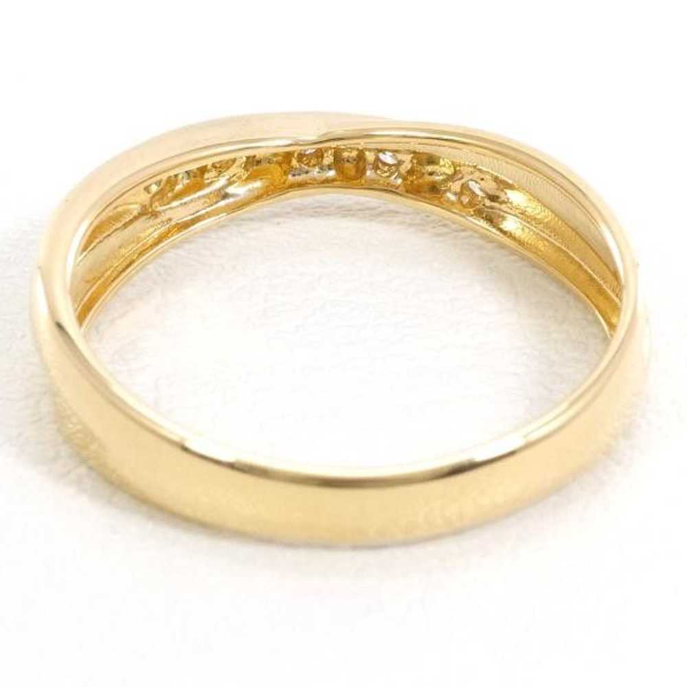 Other Other K18 Yellow Gold Diamond Ring Metal Ri… - image 4