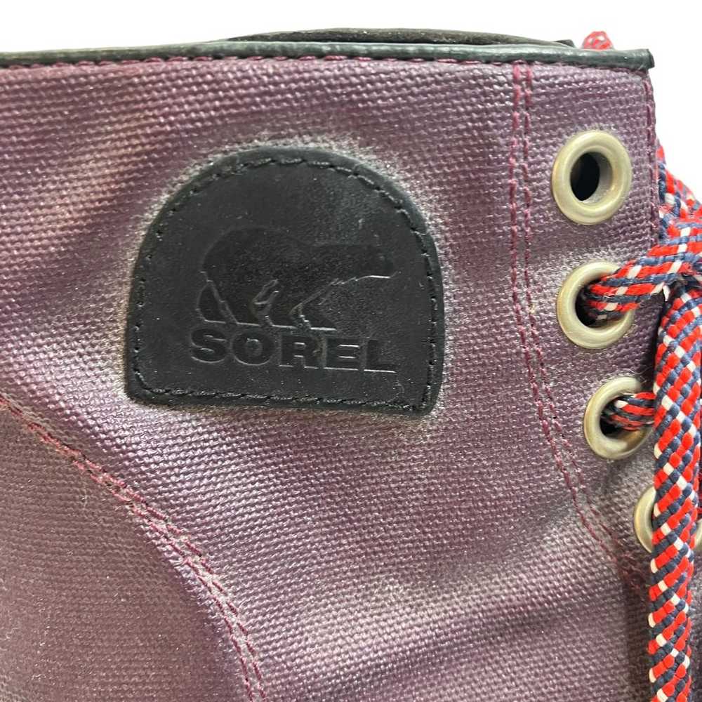 SOREL 1964 Premium Hidden Wedge Boots Lace Up Pur… - image 2