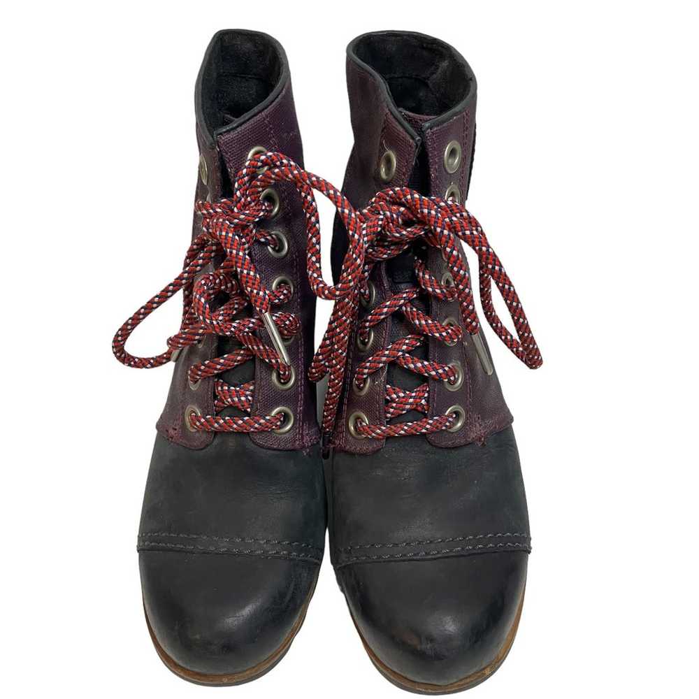 SOREL 1964 Premium Hidden Wedge Boots Lace Up Pur… - image 3