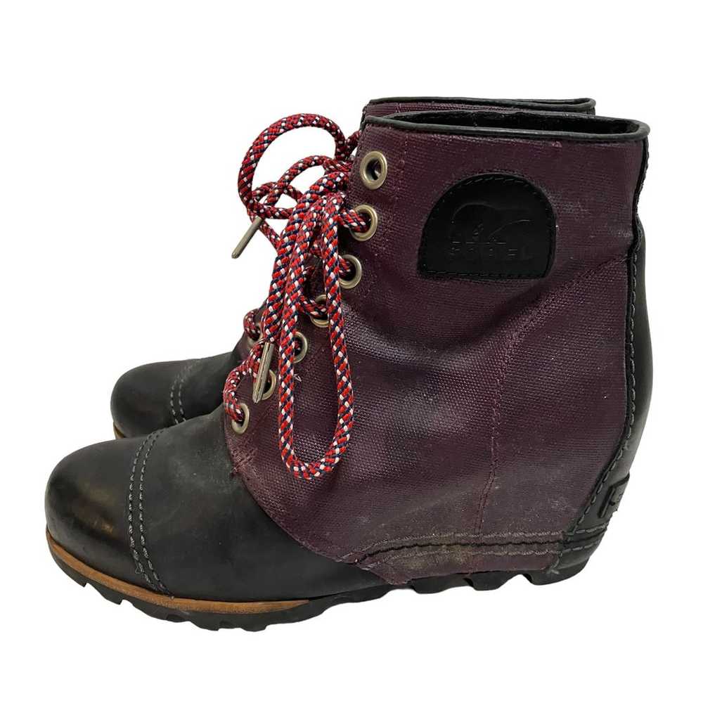 SOREL 1964 Premium Hidden Wedge Boots Lace Up Pur… - image 4