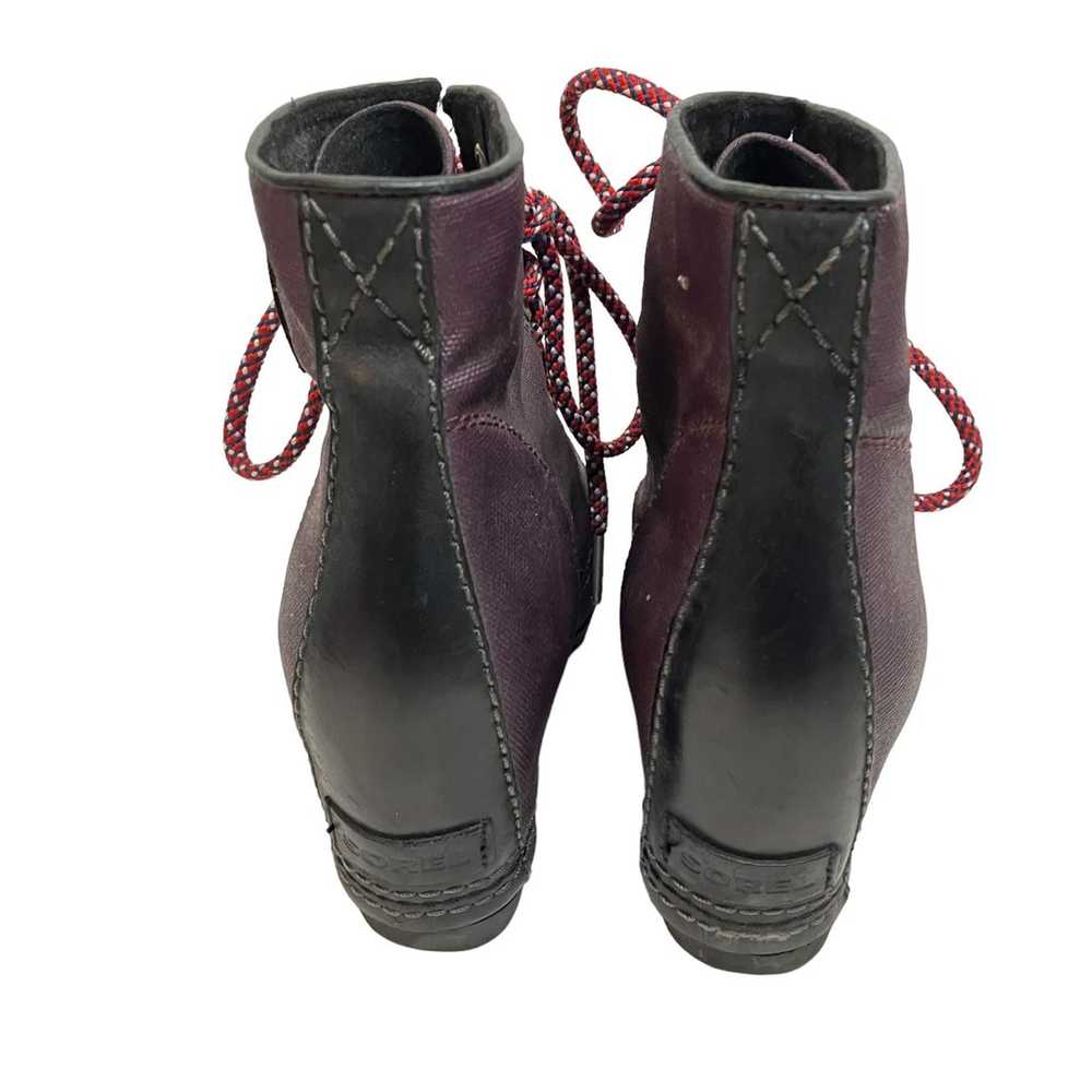 SOREL 1964 Premium Hidden Wedge Boots Lace Up Pur… - image 5