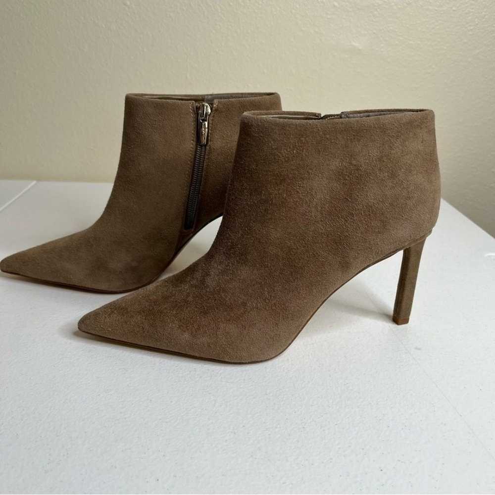 Vince Camuto Saston Bootie Taupe Suede Leather Po… - image 6