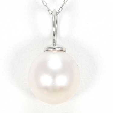 Other Other K18 White Gold Pearl Necklace Metal N… - image 1