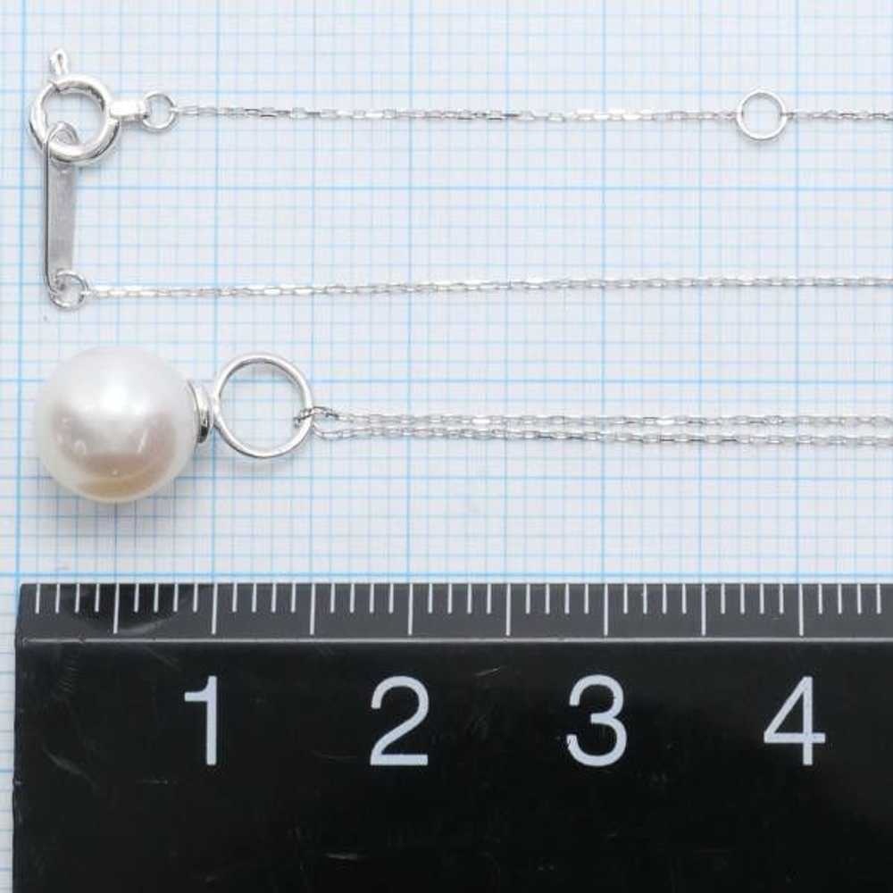 Other Other K18 White Gold Pearl Necklace Metal N… - image 4