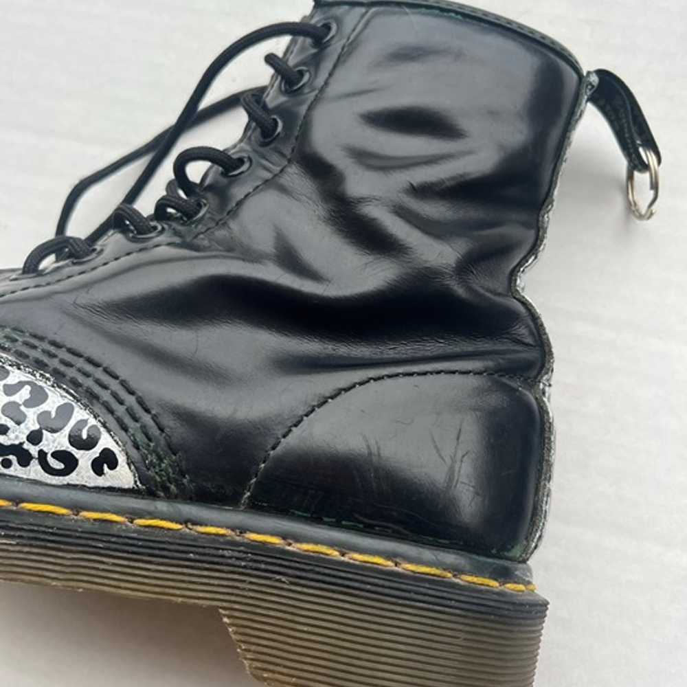 Dr. Martens 1460 Lace Up Leopard Black Grey Leath… - image 5